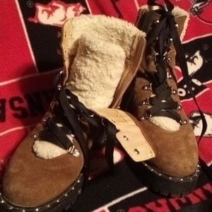 Steve Madden ankle boots brown suede